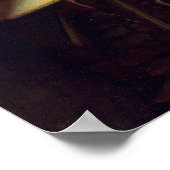 Jan Vermeer - Das Glas Wein Poster (Ecke)