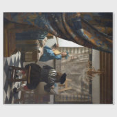 Jan Vermeer Die Kunst des Malens Geschenkpapier (Flach)