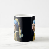 Jan Vermeer Girl mit Perle und Barockkunst Kaffeetasse (Mittel)