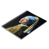 Jan Vermeer Girl mit Perle und Barockkunst Notizblock (Linke Seite)