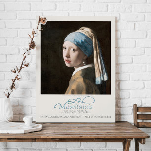 Jan Vermeer Girl mit Perlmutt, Kunstausstellung Leinwanddruck