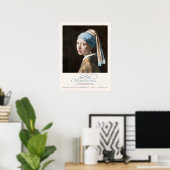 Jan Vermeer Girl mit Perlmutt, Kunstausstellung Poster (Heimbüro)