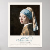 Jan Vermeer Girl mit Perlmutt, Kunstausstellung Poster (Vorne)