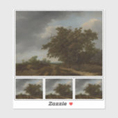 Jan Vermeer, Landschaft am Rande der Dünen Aufkleber (Blatt)