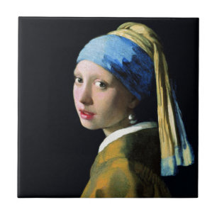 Jan Vermeer Mädchen mit einem Perlenohrring Barock Fliese