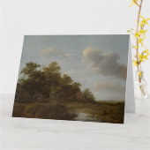 Jan Vermeer van Haarlem, Landschaft mit Bauernhof Karte (Gelbe Blume)