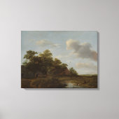 Jan Vermeer van Haarlem, Landschaft mit Bauernhof Leinwanddruck (Vorderseite)