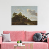 Jan Vermeer van Haarlem, Landschaft mit Bauernhof Leinwanddruck (Insitu (Wohnzimmer))