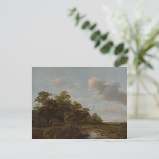 Jan Vermeer van Haarlem, Landschaft mit Bauernhof Postkarte (Stehend Vorderseite)