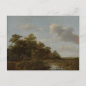 Jan Vermeer van Haarlem, Landschaft mit Bauernhof Postkarte (Vorderseite)