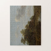 Jan Vermeer van Haarlem, Landschaft mit Bauernhof Puzzle (Vertikal)