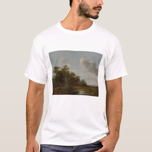 Jan Vermeer van Haarlem, Landschaft mit Bauernhof T-Shirt (Vorderseite)