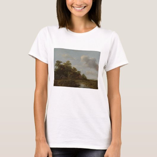 Jan Vermeer van Haarlem, Landschaft mit Bauernhof T-Shirt (Vorderseite)