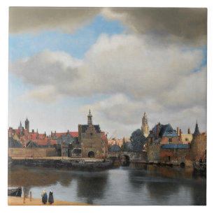 Jan Vermeer - View on Delft Fliese