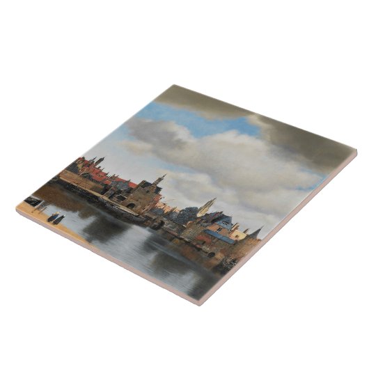 Jan Vermeer - View on Delft Fliese (Seite)