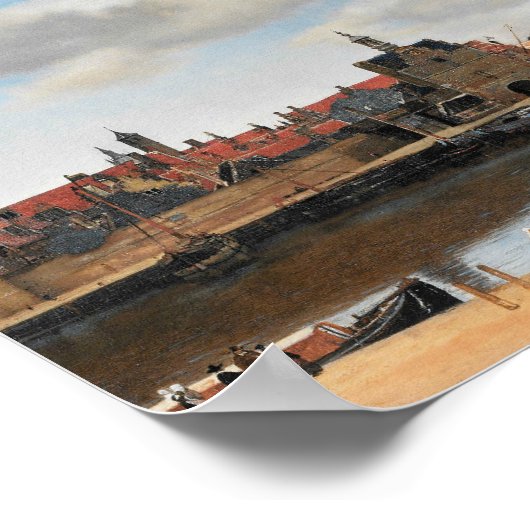 Jan Vermeer - View on Delft Poster (Ecke)