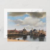 Jan Vermeer - View on Delft Postkarte (Vorne/Hinten)