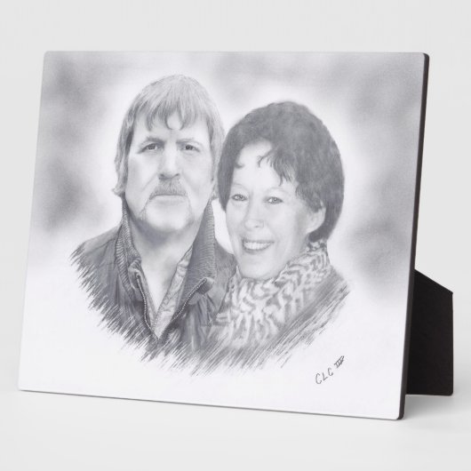 Janay und Bill Plaque Fotoplatte (Seite)