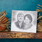 Janay und Bill Plaque Fotoplatte (Seite)