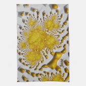 JANE ~ 3D Golden Lava ~ Fraktal ~ ORIGINAL ~ Geschirrtuch (Vertikal)