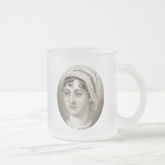 Jane Austen 250. Jubiläum ... Berühmtes Teezitat Mattglastasse