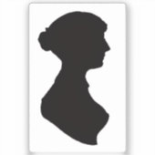 Jane Austen ailhouwrrw Aufkleber (Vorderseite)