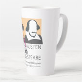Jane Austen and Shakespeare Latte Mug Milchtasse (Rechte Ecke)