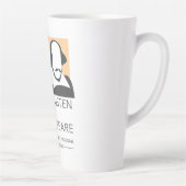 Jane Austen and Shakespeare Latte Mug Milchtasse (Rechts)