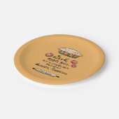 Jane Austen Apple Pie Quote Dankbarkeit Pappteller (Schrägansicht)