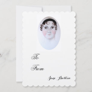 Jane Austen Aquarellbild Einladung. Einladung