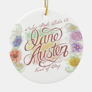 Jane Austen-Art der Tagesverzierung Keramik Ornament