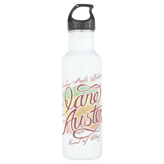 Jane Austen-Art des Tages Edelstahlflasche (Vorderseite)