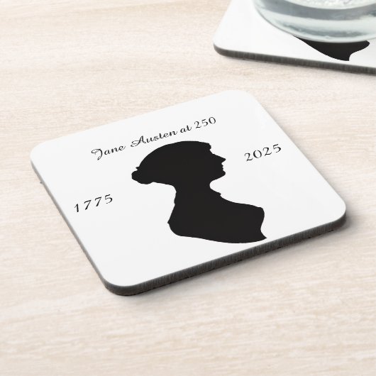 Jane Austen at 250 Getränkeuntersetzer (Linke Seite)