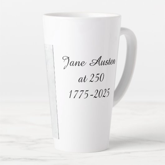 Jane Austen at 250 Milchtasse (Rechte Ecke)