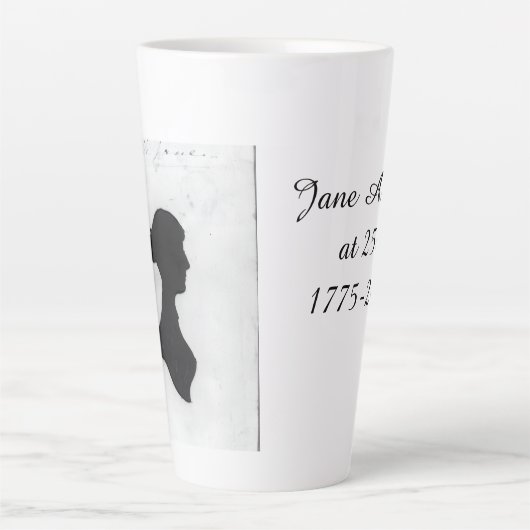 Jane Austen at 250 Milchtasse (Vorderseite)