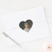 Jane-Austen-Aufkleber Herz-Aufkleber (Umschlag)
