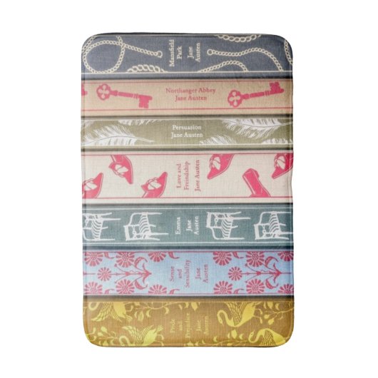 Jane Austen Badematte (Vorderseite Vertikal)