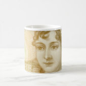 Jane Austen, Banknote, Buchliebhaber Kaffeetasse (Mittel)