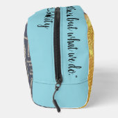 Jane Austen Books + Quote (blue) Waschbeutel (Rechts)