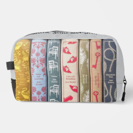 Jane Austen Books + Quote (gray) Waschbeutel