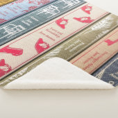 Jane Austen Books Throw Blanket Sherpadecke (3/4)