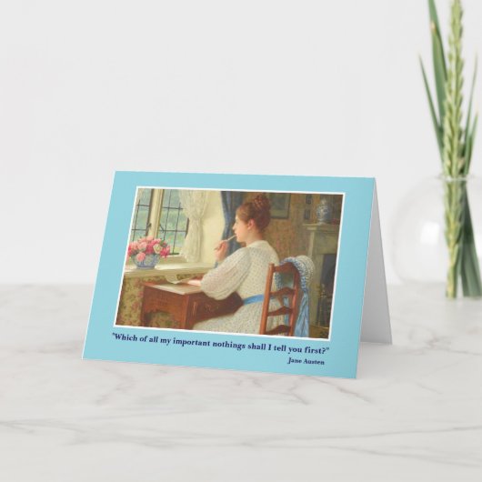 Jane-Austen-Briefkarte Karte (Vorderseite)