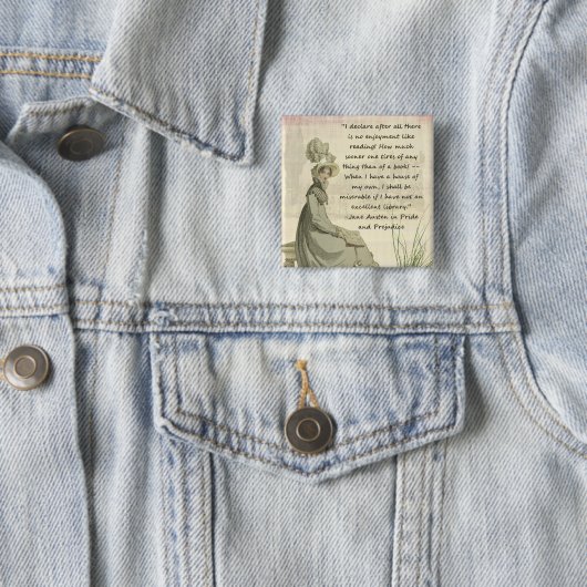 Jane Austen-Buch-Liebhaber Button (Beispiel)
