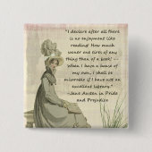 Jane Austen-Buch-Liebhaber Button (Vorderseite)