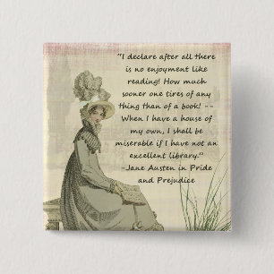 Jane Austen-Buch-Liebhaber Button