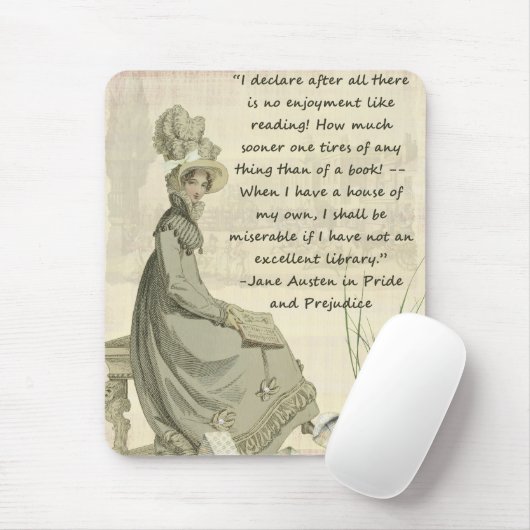 Jane Austen-Buch-Liebhaber Mousepad (Mit Mouse)