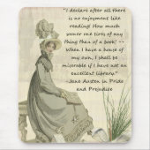 Jane Austen-Buch-Liebhaber Mousepad (Vorne)