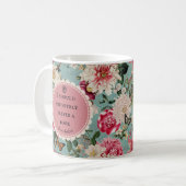 Jane-Austen-Buch-Zitat-Tasse Kaffeetasse (Vorderseite Links)
