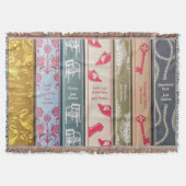 Jane-Austen-Bücher-Wurfdecke Decke (Vorderseite)