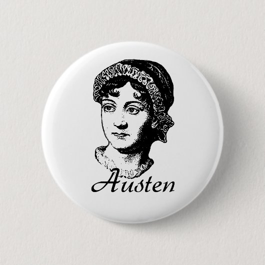 Jane Austen Button (Vorderseite)